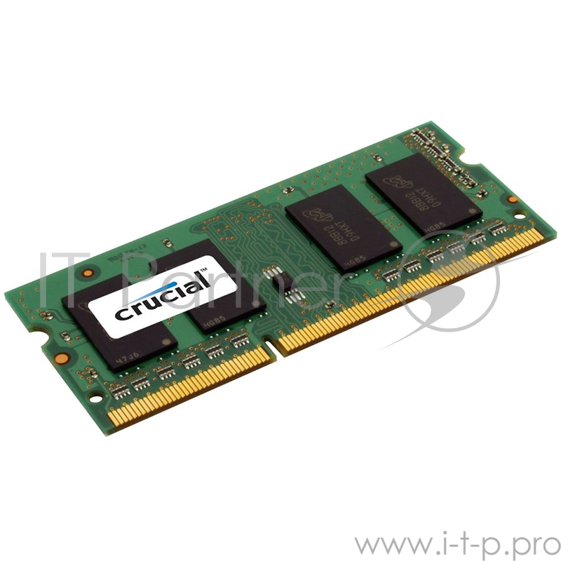 Память оперативная Crucial 8GB DDR3L 1600 MT/s (PC3-12800) DR x8 ECC SODIMM 204p
