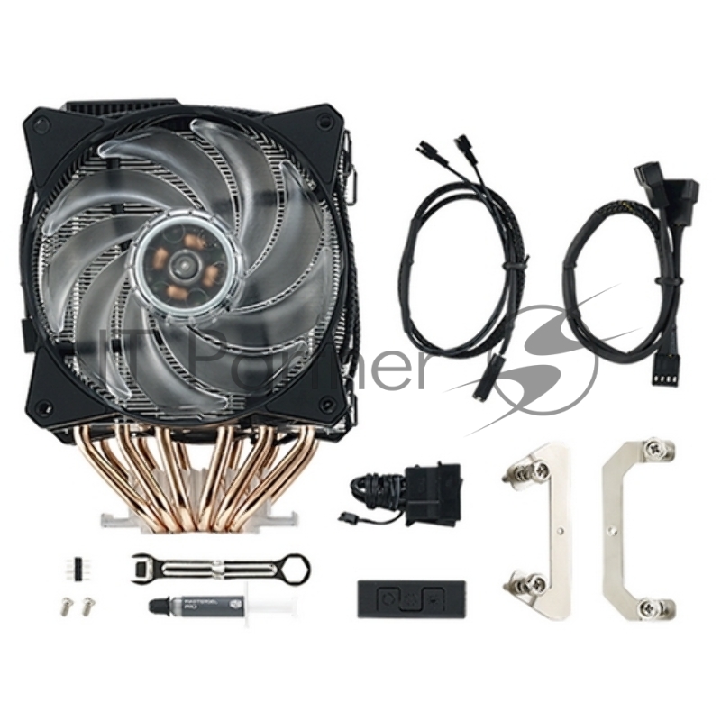 Кулер Cooler Master CPU Cooler MasterAir MA621P, 600-2400 RPM, 200W, RGB LED fan, RGB lighting controller, Full Socket + TR4 Support