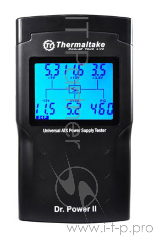 Тестер Thermaltake DR.Power II AC0015 24pin, PCI-E, CPU, Molex, SATA black