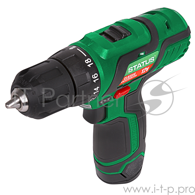 Дрель-шуруповерт STATUS CT12Li 12В 1.3Ач LiION 0-400/0-1400об/мин 28Нм зар. 1 час