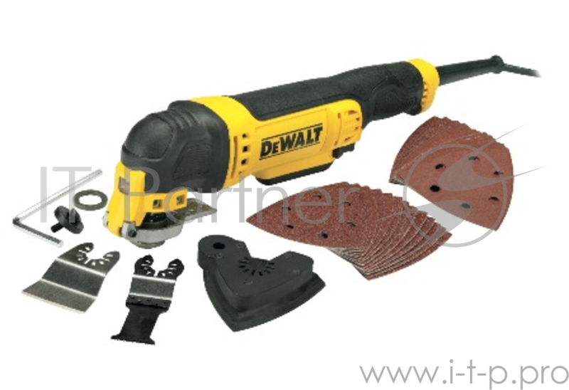 Многофункциональный инструмент DeWalt DWE315-QS 300Вт желтый/черный