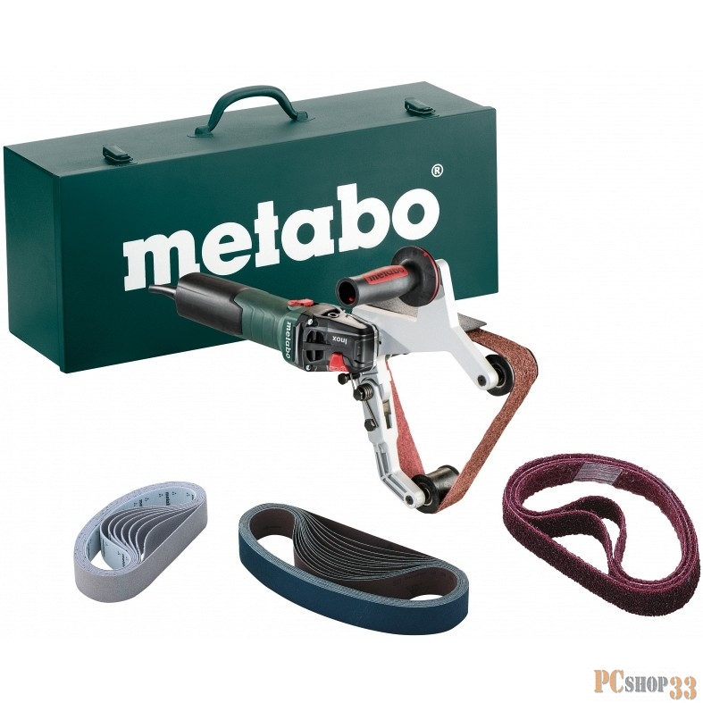 Шлифователь труб METABO RBE 15-180 Set (602243500) 1550Вт 504-1680м/мин лента 40х760мм