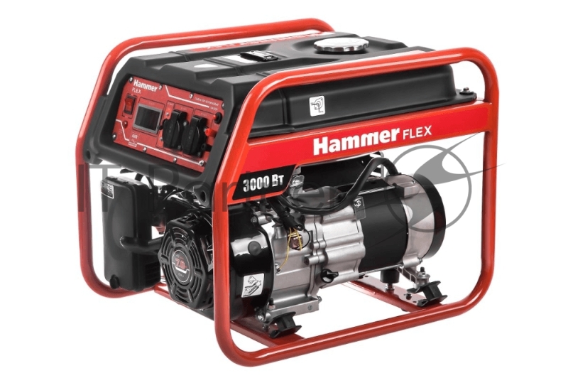 Бензоэлектростанция Hammer Flex GN3000 3КВт 220В 50Гц бак 10л непр.13ч