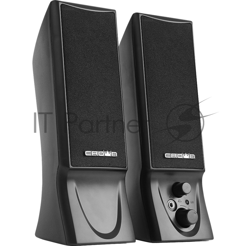 Колонки CROWN CMS-602 (USB, 6W управление громкостью, разъём для наушников, кнопка включения, Длина кабеля между колонками 1мДлина аудио-кабеля и питания 2м.)