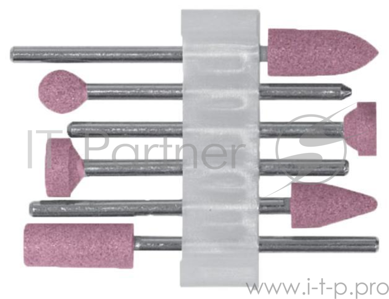 Шарошка FIT 36924 по металлу алюминий-оксидные мини набор 6шт.