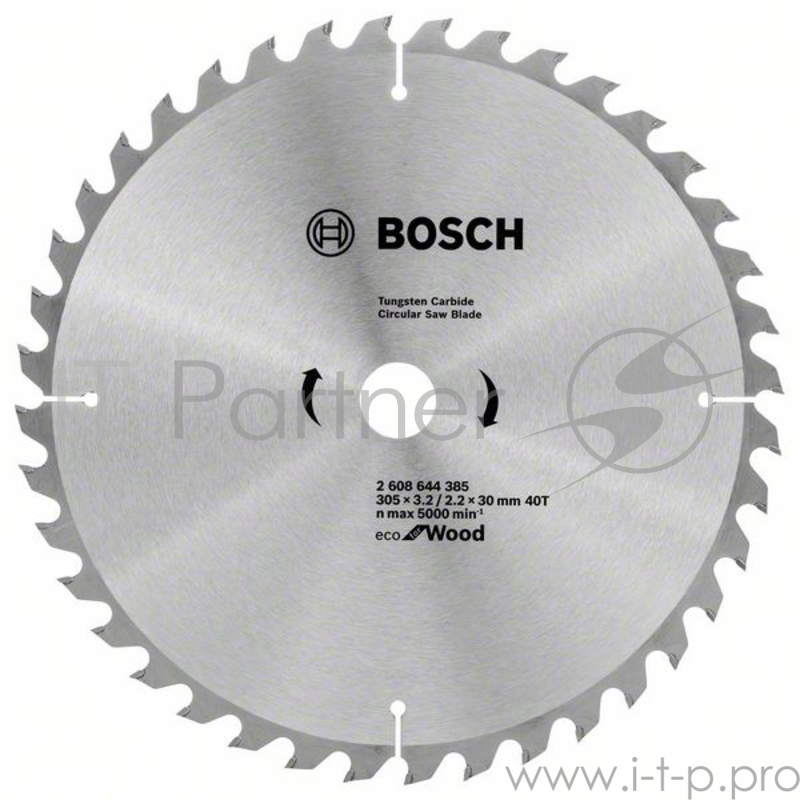Диск пильный твердосплавный BOSCH ECO WO 305x30-40T (2.608.644.385) по дереву