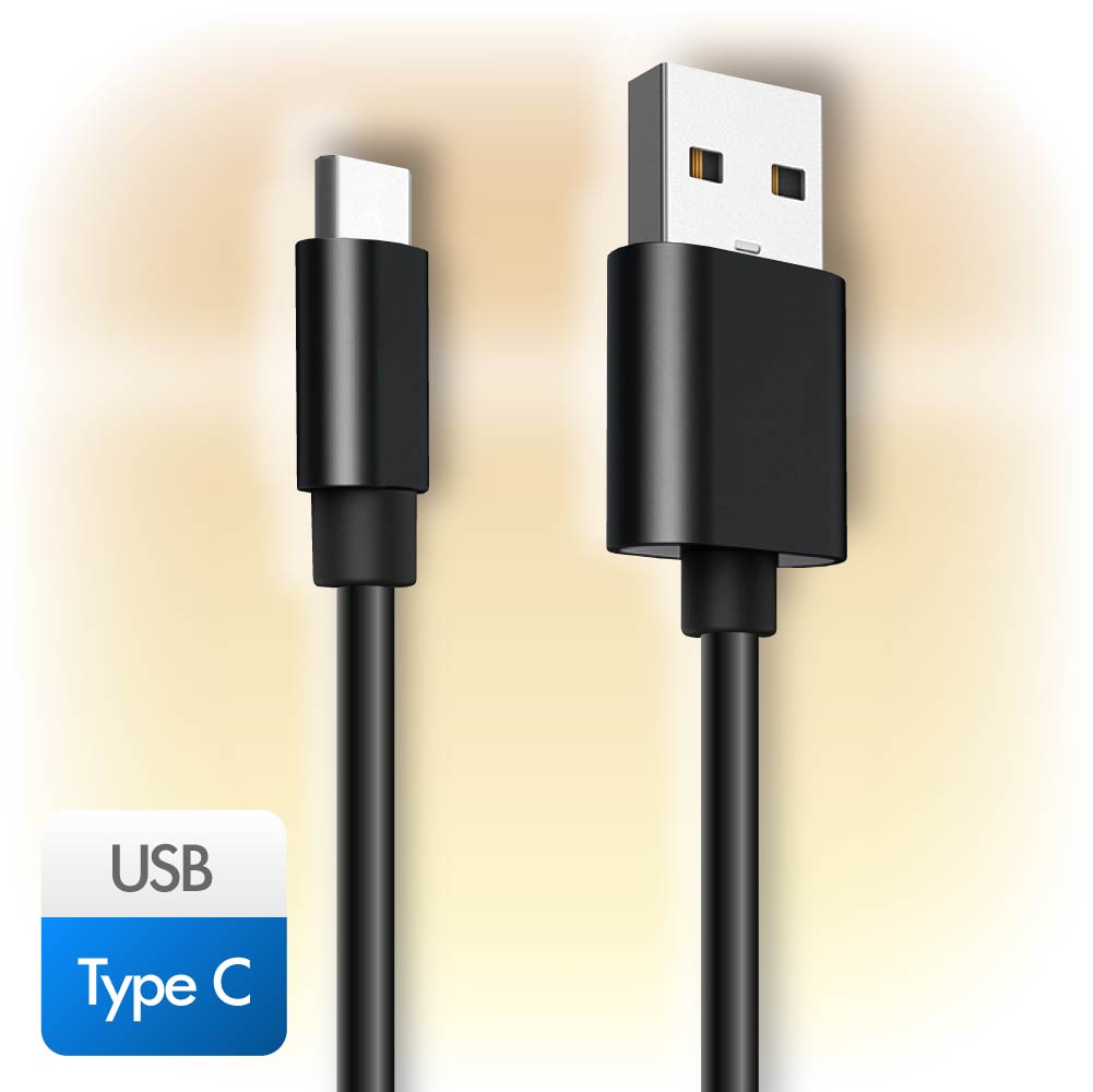 Кабель Ginzzu Дата-кабель Type C, TPE, 1,0 м, черный (GC-801B)