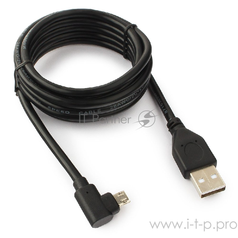Кабель Cablexpert Кабель USB 2.0, двусторонний разъем microB, AM/microB 5P, 1.8м, пакет (CC-USB2-AMmDM90-6)