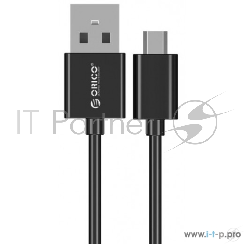Кабели ORICO ADC-05-V2-BK Кабель Orico ADC-05 (черный) USB тип А/micro В, 0.5м, круглый