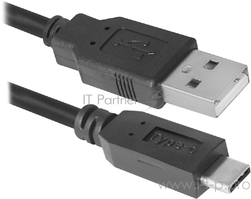 Кабель Defender USB кабель USB09-03PRO USB2.0 AM-C Type, 1.0 м (87492)