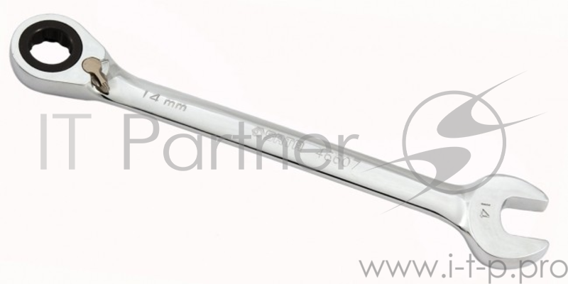 Ключ SATA 46610 комби. метр.реверс.храп./мех. 17мм 225/31.8мм