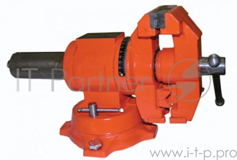 Тиски ЭНКОР 20088 слесарные цилиндр повор 100мм наков