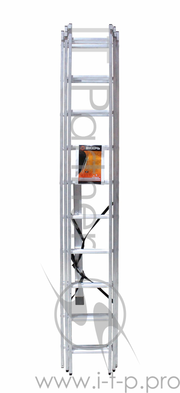 Лестница алюминиевая трёхсекционная ЛА 3х10 Вихрь