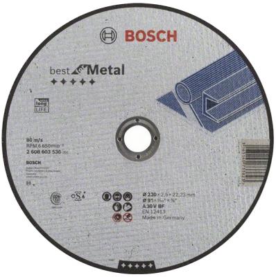 Круг отрезной BOSCH Best for Metal 230x2,5x22 (2.608.603.530) 230 Х 2,5 Х 22, по металлу