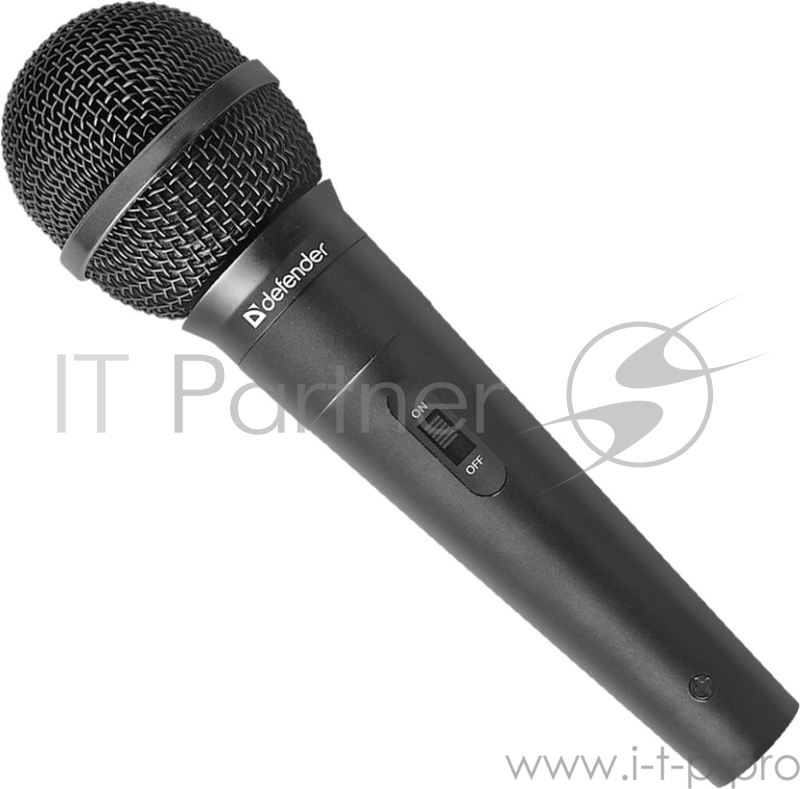 Наушники Defender MIC-130 Микрофон динамический для караоке (черный) 64131