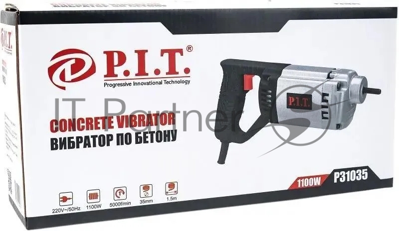 Вибратор электрический ручной для бетона P31035 (1100 вт, 1,5м длинна булавы) P.I.T. P31035 P.I.T., шт