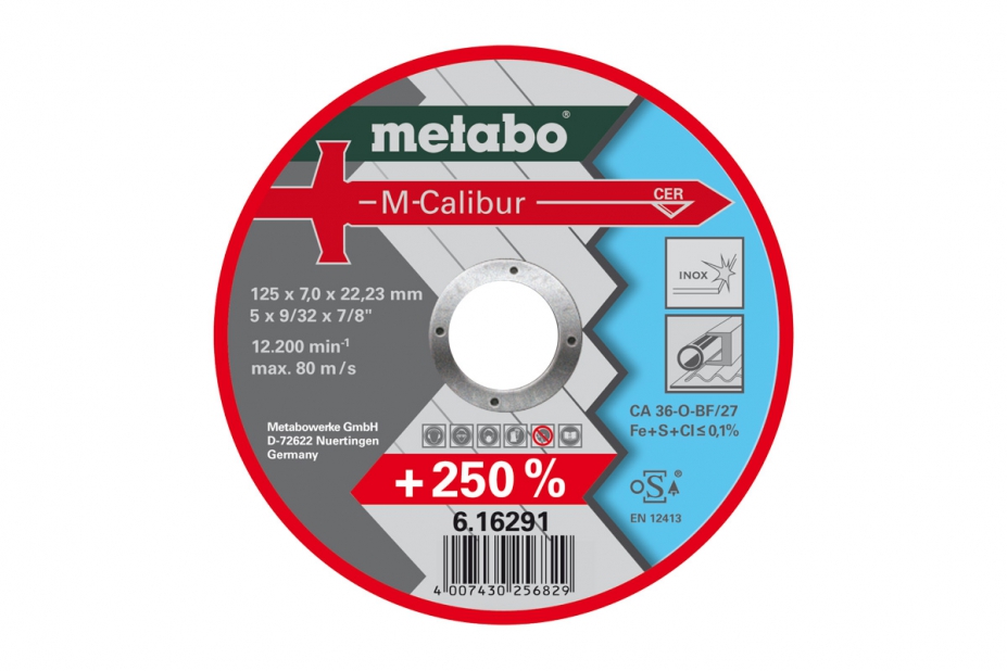 Metabo Круг обдир. M-Calibur 125x7,0мм,керам.зерно 616291000