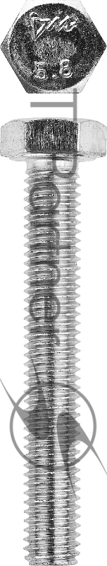 Зубр Болт с шестигранной головкой, ГОСТ 7798-70, класс прочности 5.8, оцинкованный, M10x40мм, 5кг 303080-10-040