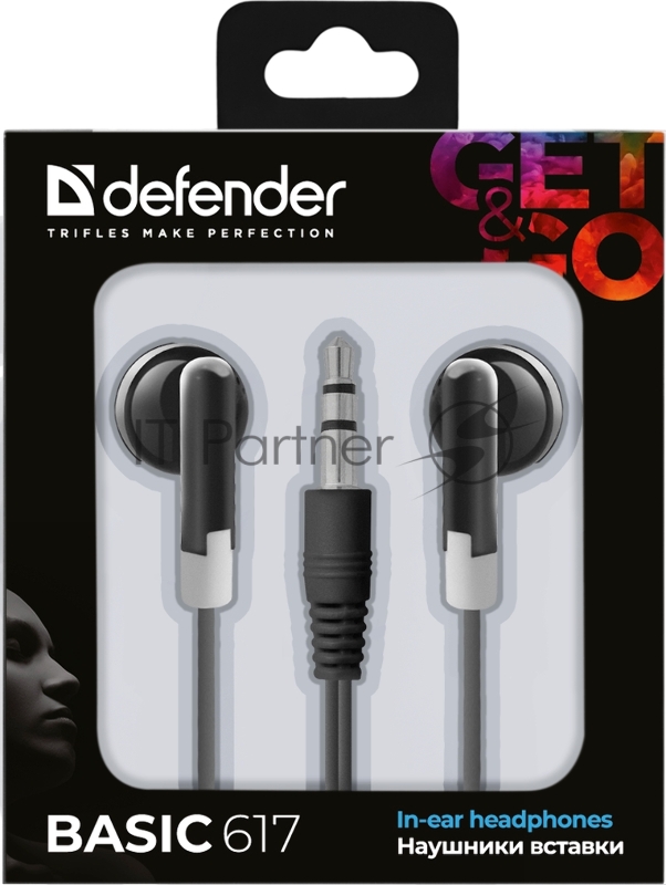 Наушники Defender Basic 617 черный Defender #1 63617