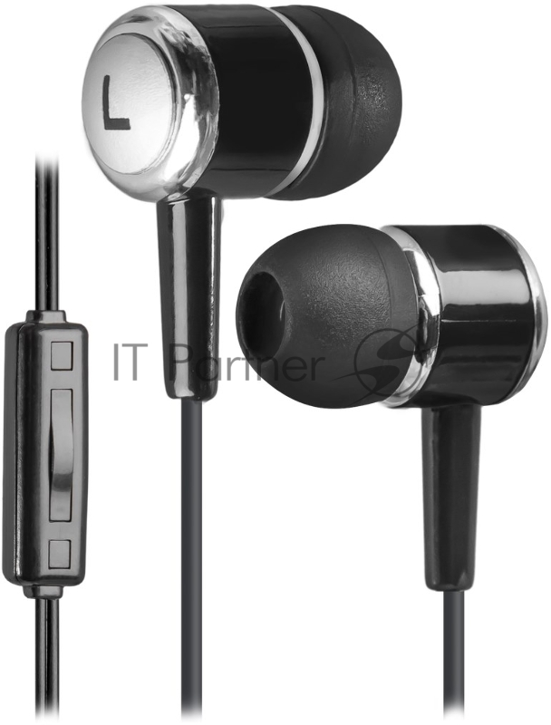 Наушники Defender Pulse 427 черный, вставки 63427