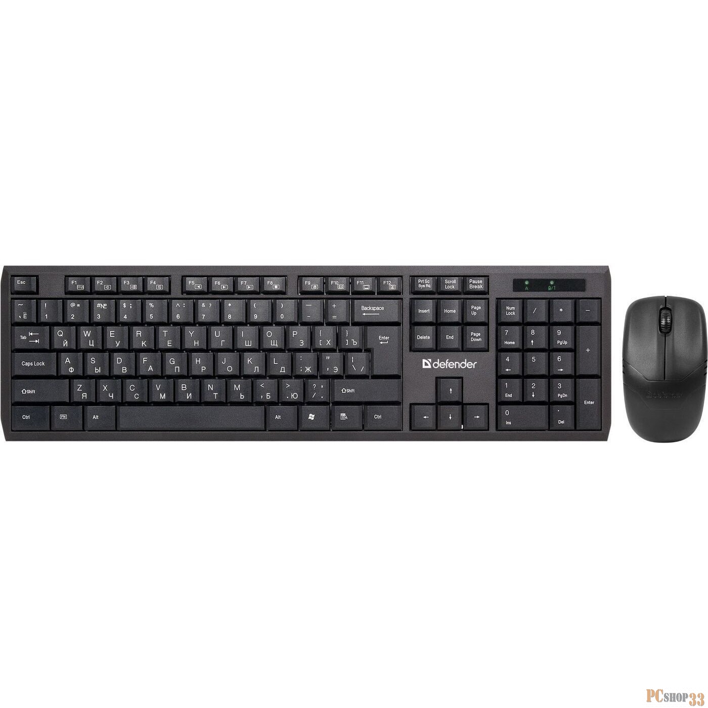 Клавиатура + мышь DEFENDER Harvard C-945 Nano черный 45945 {Кл:104+12 М:3кн, 800/1200/1600}