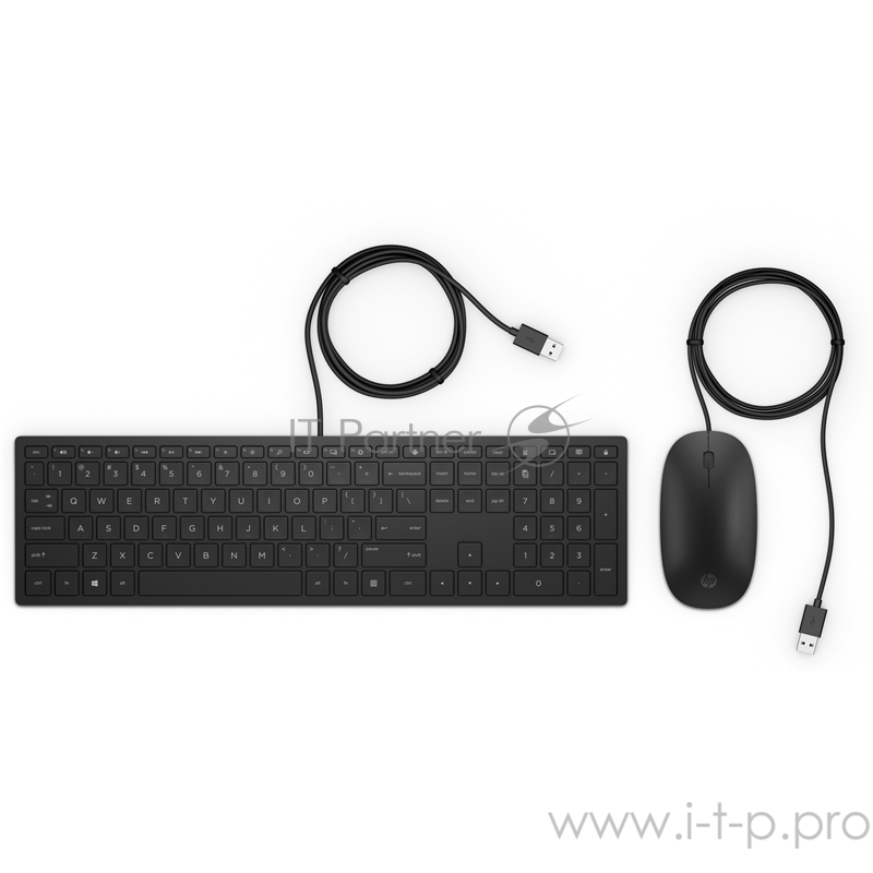 Клавиатура+мышь HP PAV WiredCombo Keyboard 400