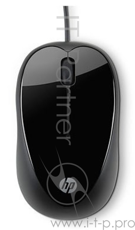 Мышь HP X1000 черный оптическая (1600dpi) USB (2but)