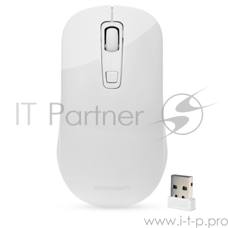 Беспроводная мышь CROWN CMM-918W white