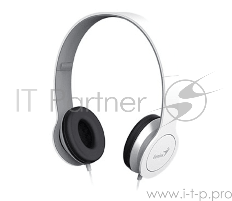 Наушники с микрофоном Genius HS-M430 / складная конструкция, разъем 3,5мм, белый