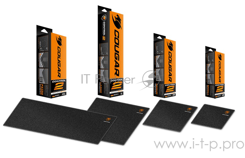 Игровой коврик для мыши Cougar Control 2 L (450 x 400 x 5, прострочка, Ткань, Природная резина)
