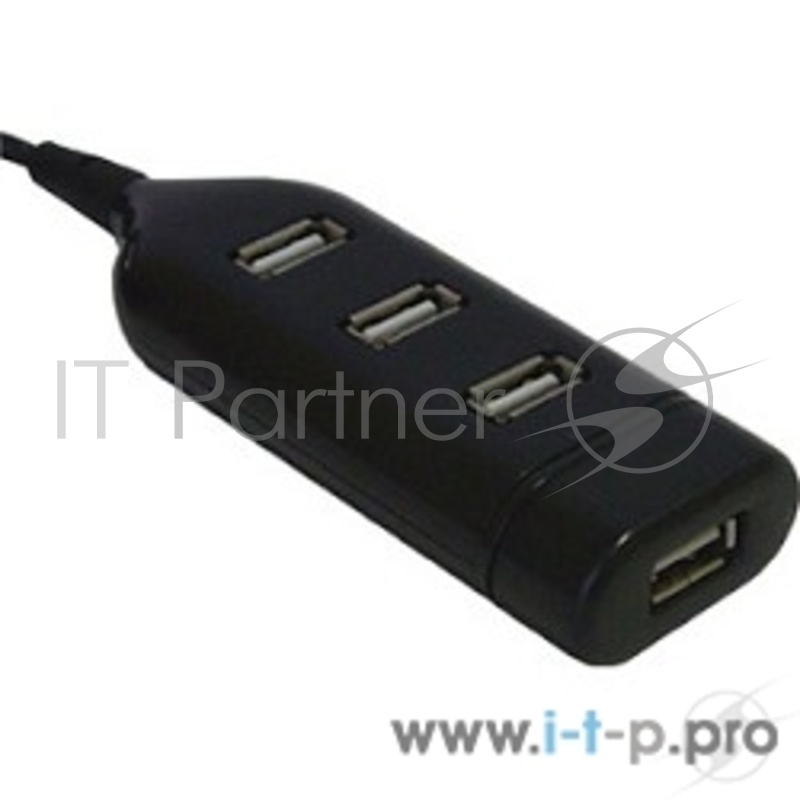 Концентратор ORIENT TA-100 N HUB USB 2.0 4 Port Orient, черный прямоугольный, ret