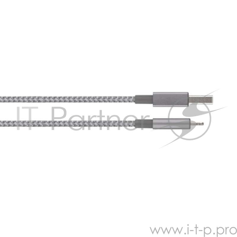 Кабель Moshi Integra Lightning на USB-A. Покрытие кабеля сделано из кевлара. Длина 1,2 м. Цвет серый.