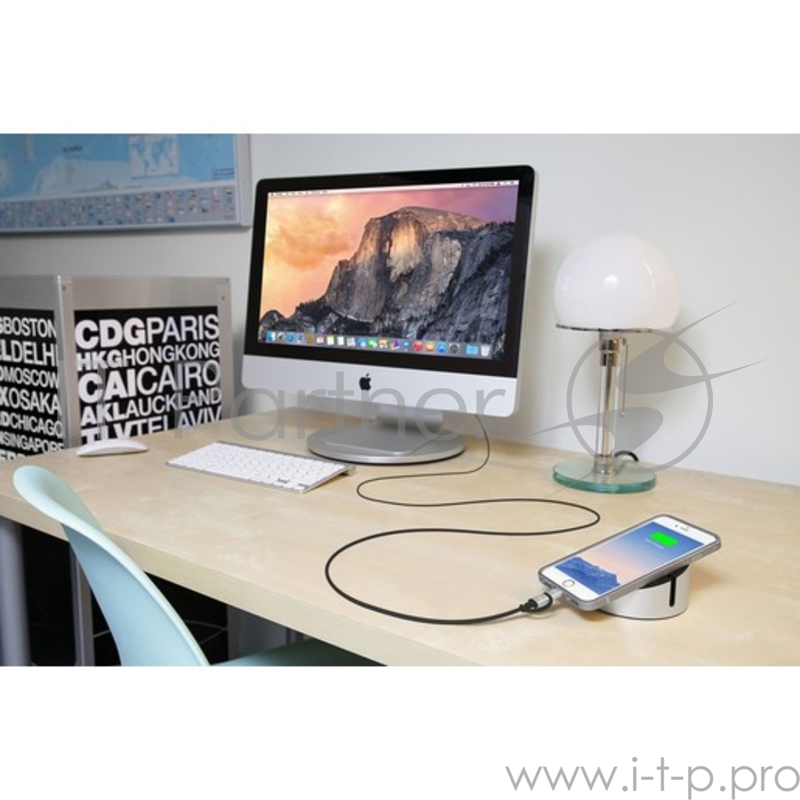 Кабель Just Mobile AluCable Duo 2 в 1 USB на Lightning и Micro USB. Длина 1,5 м. Цвет: черный.