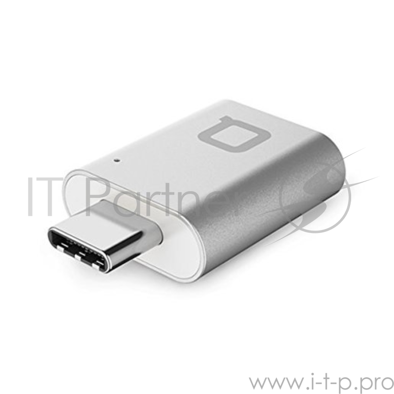 Адаптер Nonda Mini Adapter USB-C to USB 3.0. Цвет серебряный.