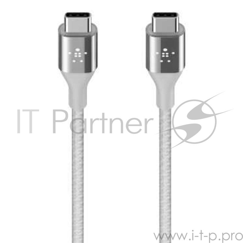 Кабель Belkin PREMIUM KEVLAR CABLE, USB-C,4',SILVER