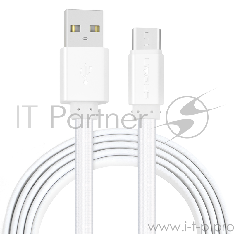 Кабель Crown USB - USB Type-C CMCU-1022C white
