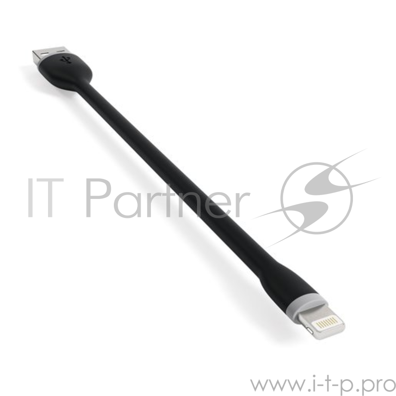 Кабель Satechi Flexible Lightning to USB. Длина 15 см. Цвет черный.