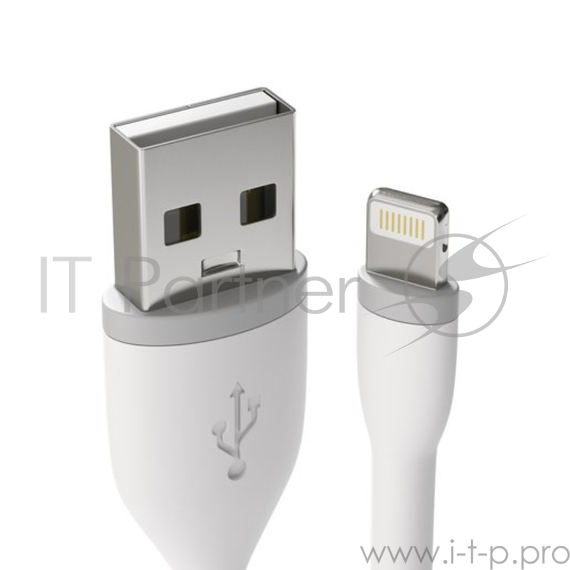 Кабель Satechi Flexible Lightning to USB. Длина 15 см. Цвет белый.