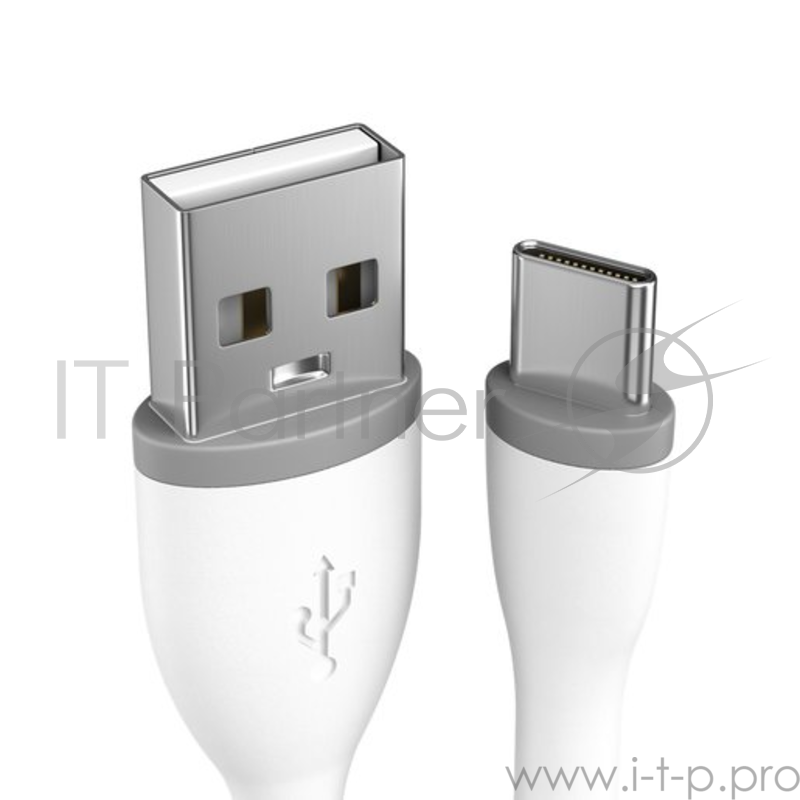 Кабель Satechi Flexible Type-C to USB. Длина 25 см. Цвет белый.