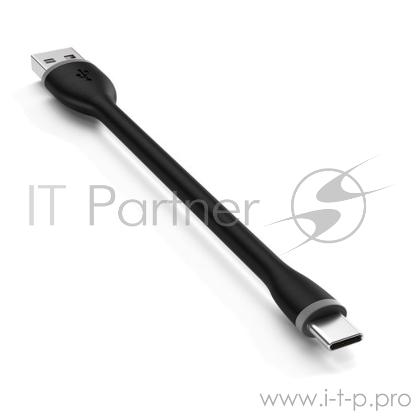 Кабель Satechi Flexible Type-C to USB. Длина 15 см. Цвет черный.