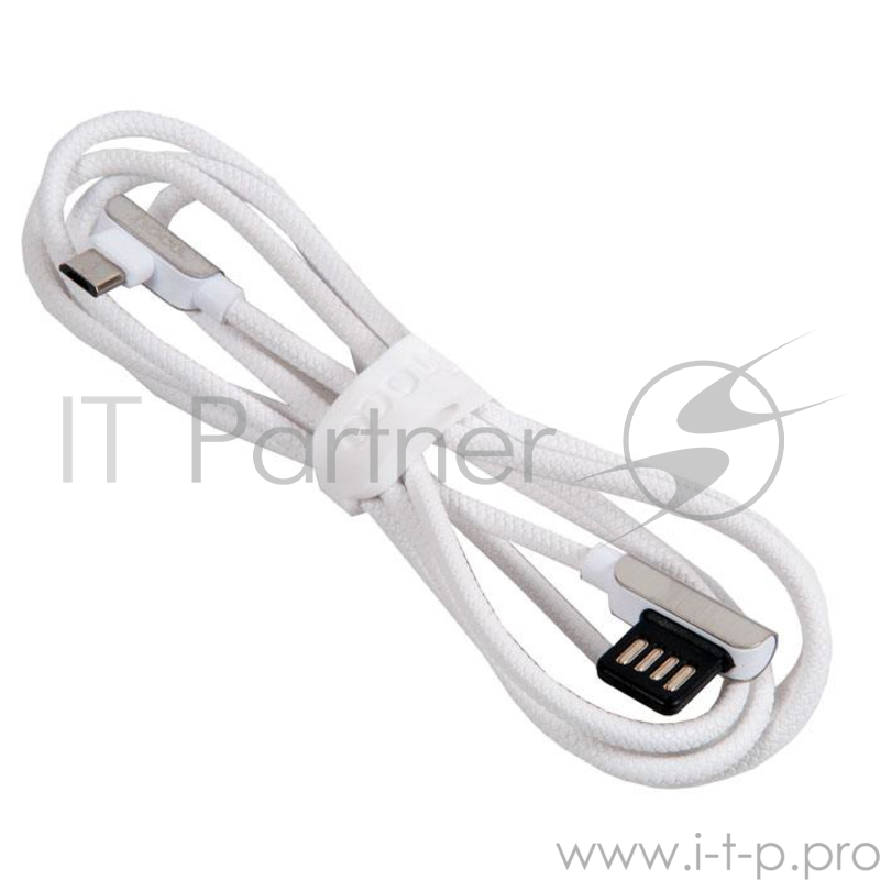 кабель USB HOCO U42 exquisite steel micro, белый