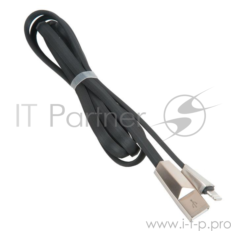 кабель USB HOCO x4 Zinc Alloy rhombus Lightning, черный