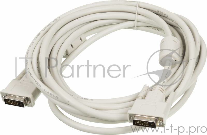 Кабель DVI Ningbo DVI-D(m) dual link/DVI-D(m) dual link 5м феррит.кольца