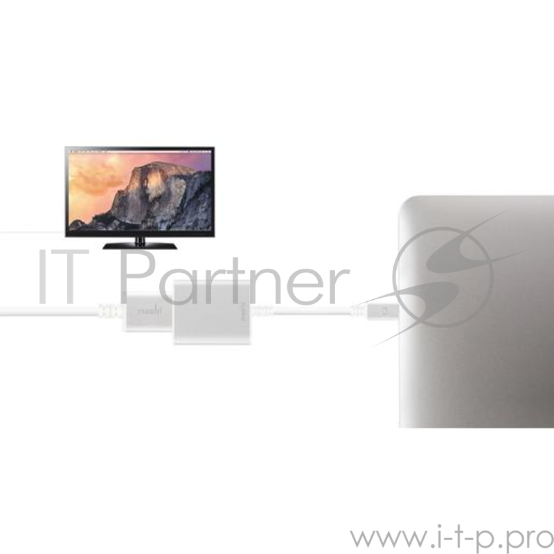 Moshi адаптер Mini DisplayPort to HDMI. Поддержка 4К. Цвет серебряный.
