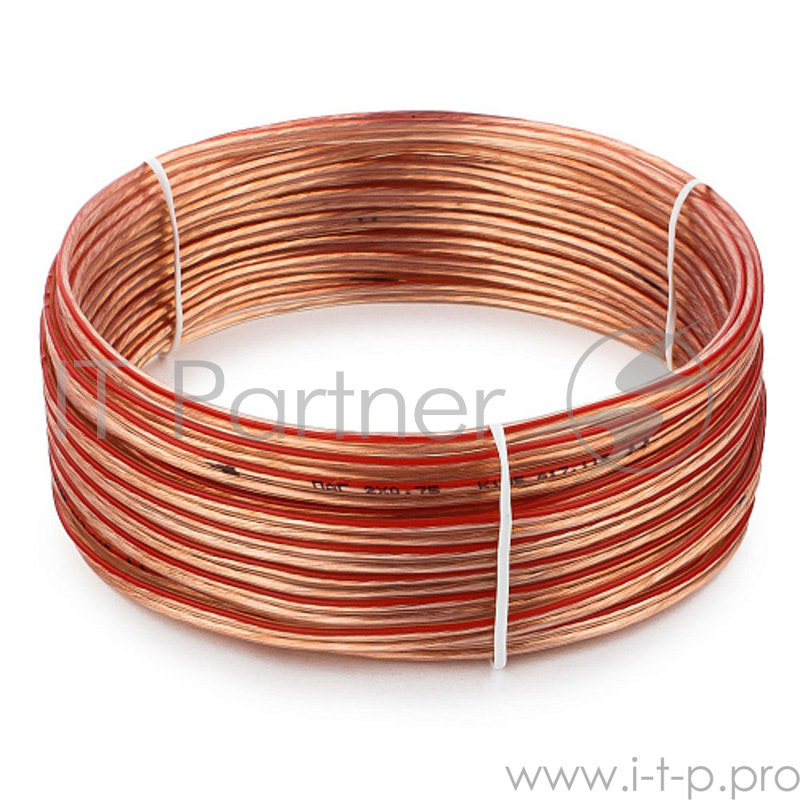 Акустический кабель Cablexpert CC-TC2x0,75-10M, прозрачный, 10 м, бухта