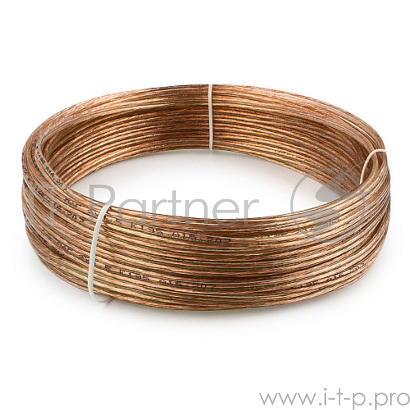 Акустический кабель Cablexpert CC-TC2x0,5-15M, прозрачный, 15 м, бухта