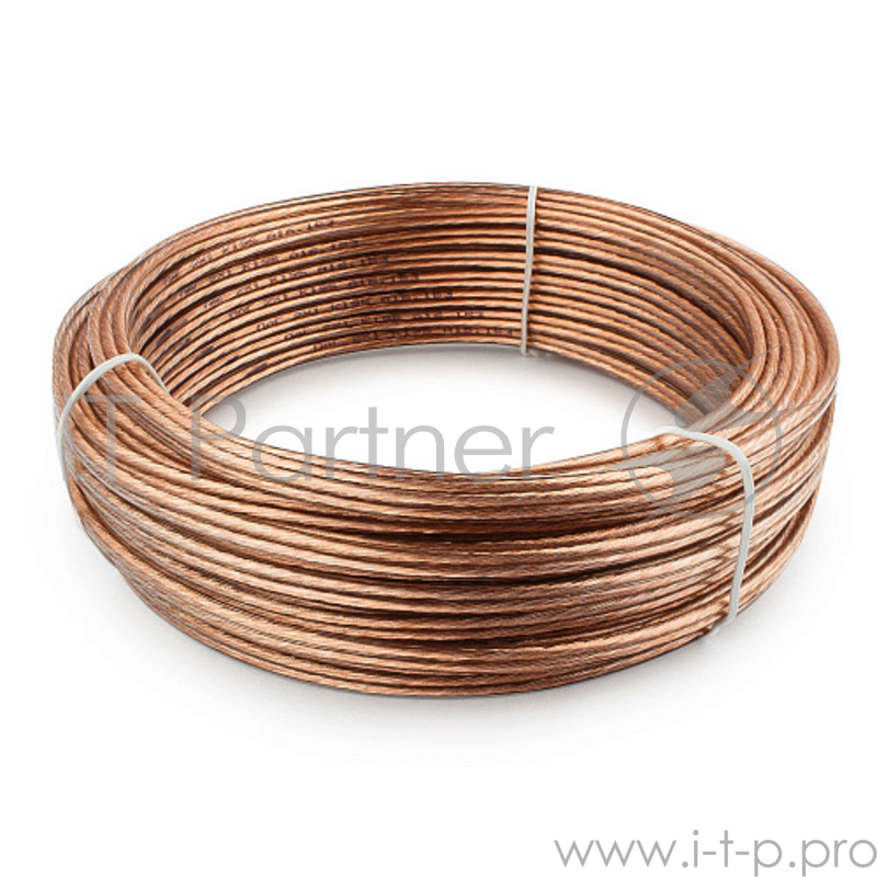 Акустический кабель Cablexpert CC-TC2x1,0-20M, прозрачный, 20 м, бухта