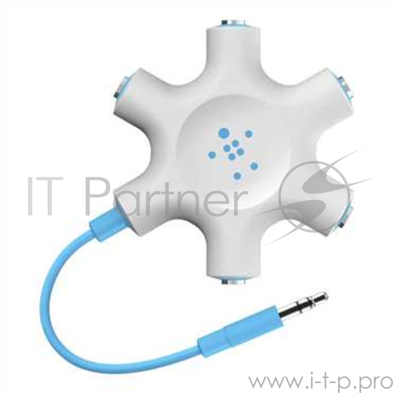 Кабель Belkin Rockstar Headphone Splitter Blue