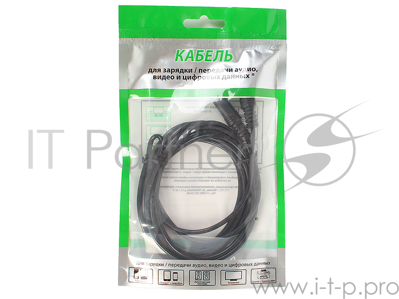 Кабель Jack 3.5 mm вилка <--> Jack 3.5 mm розетка, аудио, 3 м, Sparks SP3033