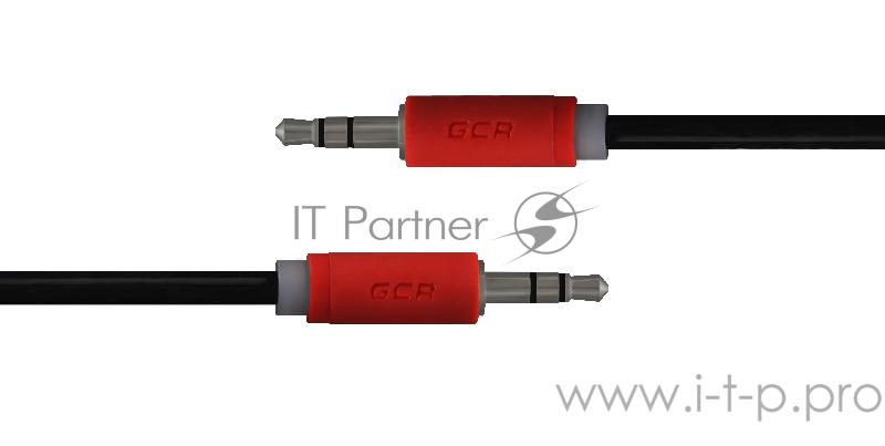 Greenconnect Кабель аудио 1.5m jack 3,5mm/jack 3,5mm черный, красные коннекторы, 28 AWG, M/M, GCR-AVC015-1.5m, экран, стерео Greenconnect Кабель аудио 1.5m jack 3,5mm/jack 3,5mm черный, красные коннекторы, 28 AWG, M/M, GCR-AVC015-1.5m, экран, стерео